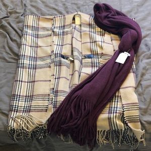 Brand New with Tags! Ruana and Scarf